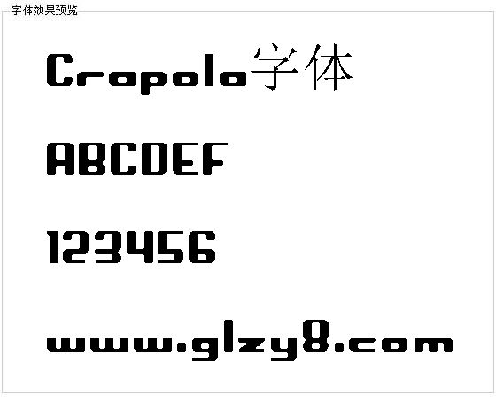 Crapola字体