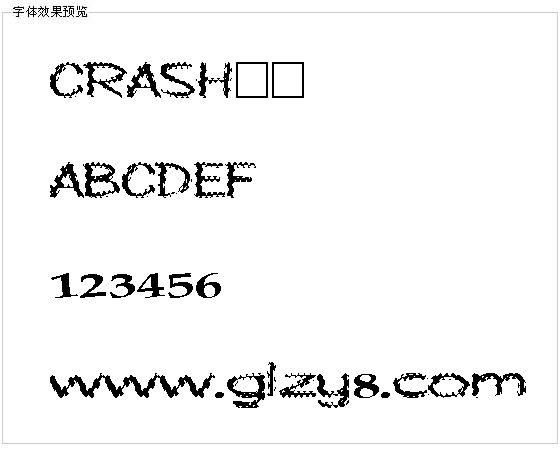 CRASH字体