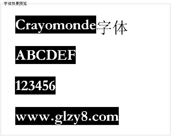 Crayomonde字体