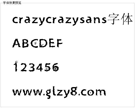 crazycrazysans字体