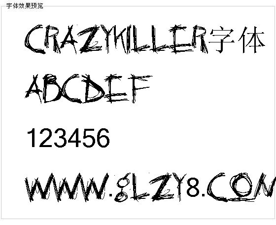 Crazykiller字体