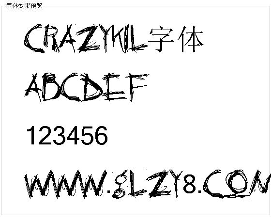 Crazykil字体