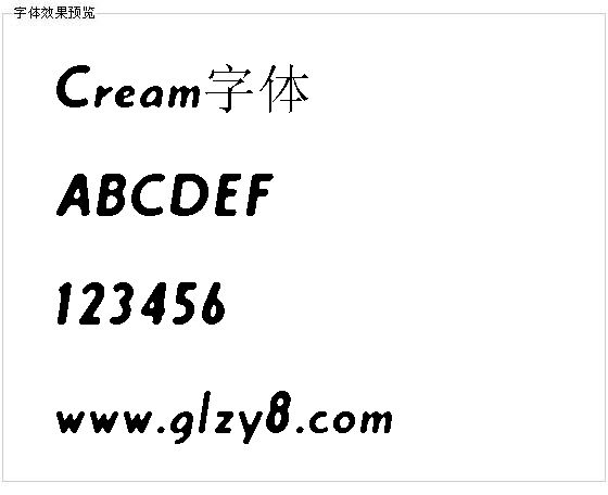 Cream字体