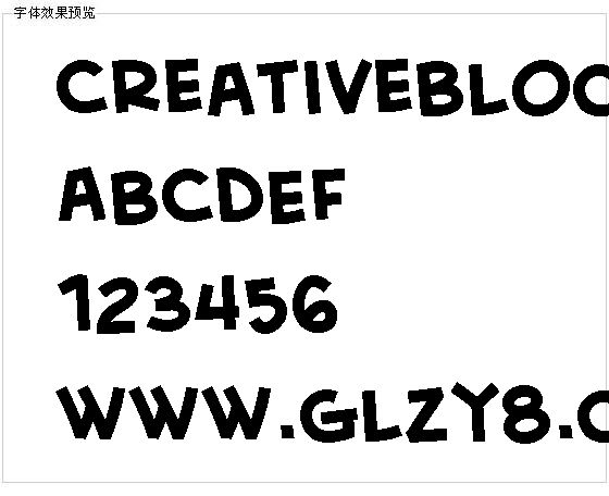 Creativeblockbb字体