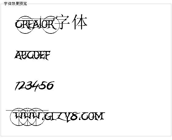 creator字体