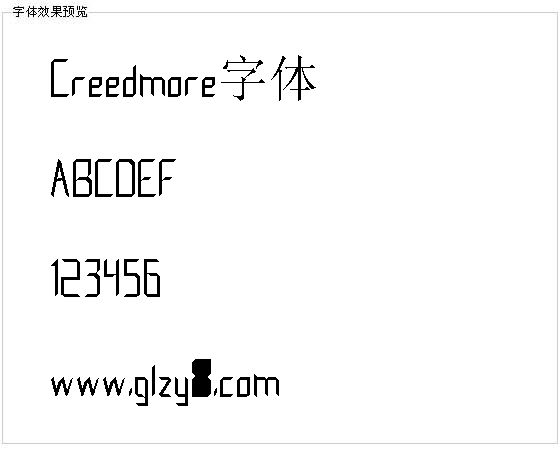 Creedmore字体