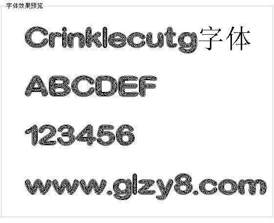 Crinklecutg字体