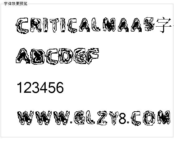 Criticalmaas字体