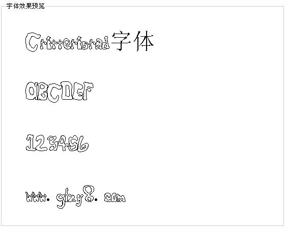 Critterisrad字体