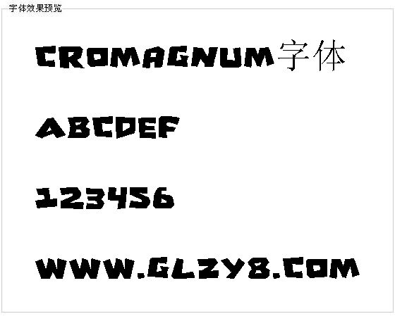 Cromagnum字体