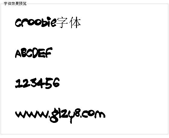 Croobie字体