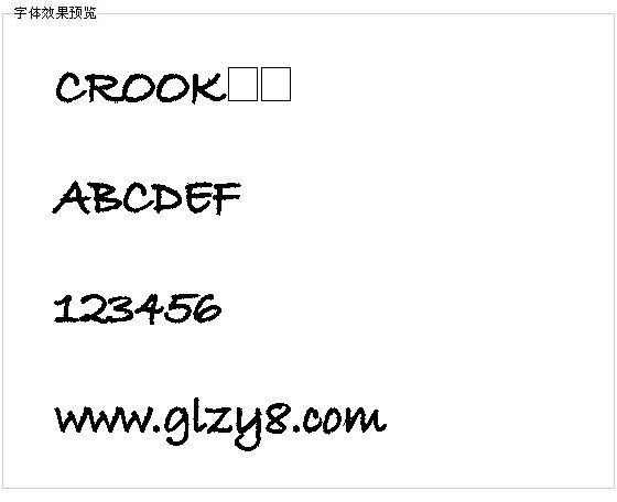 CROOK字体