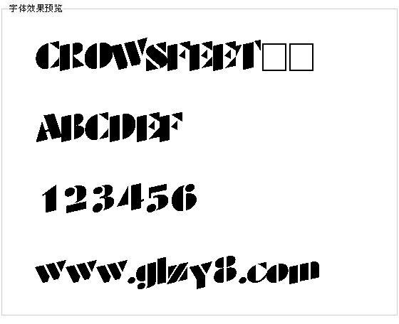 CROWSFEET字体