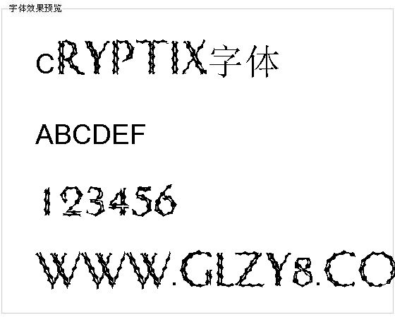 Cryptix字体