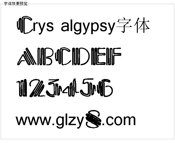 Crystalgypsy字体