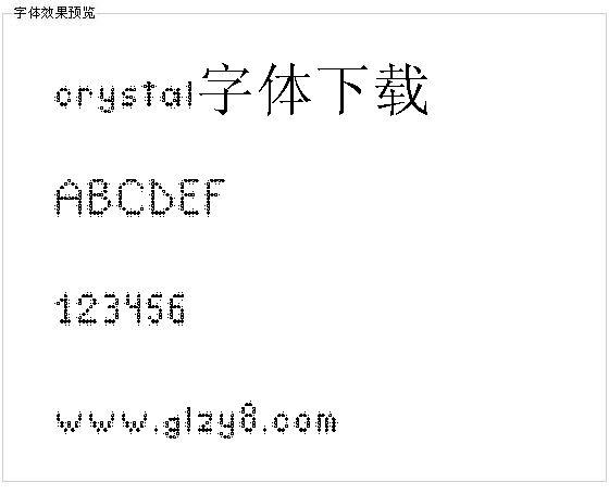 crystal字体下载