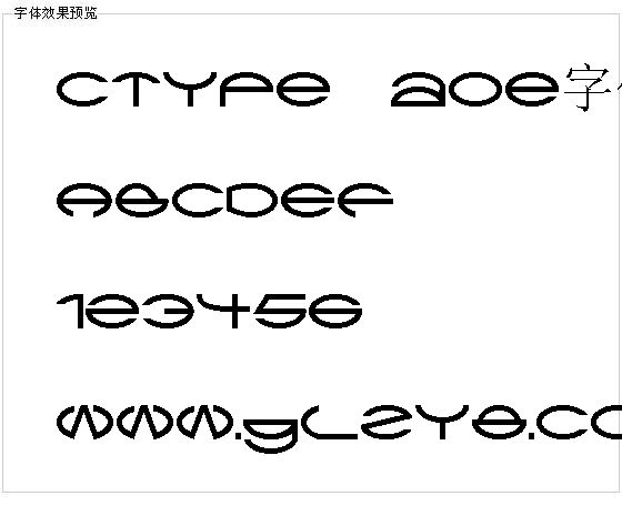 Ctypeaoe字体