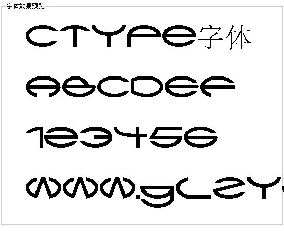 Ctype字体