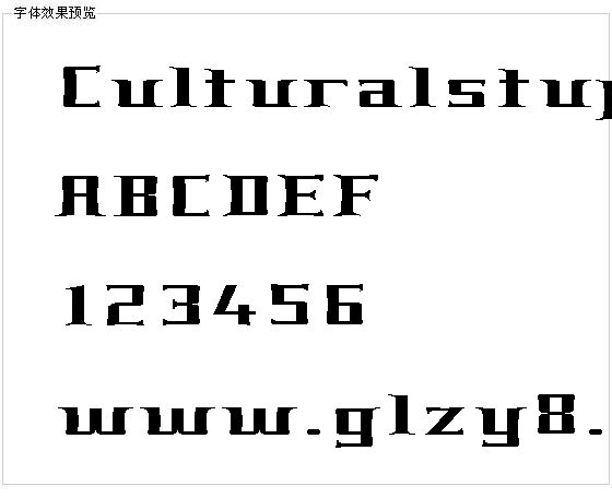 Culturalstupidity字体