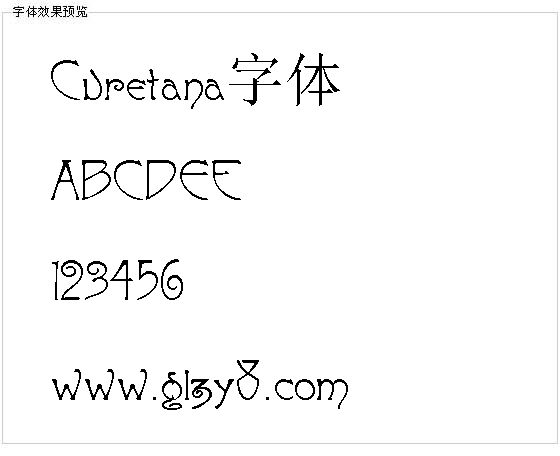 Curetana字体