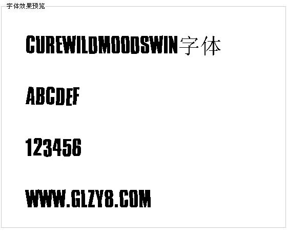 Curewildmoodswin字体