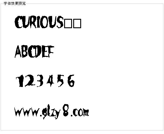 CURIOUS字体