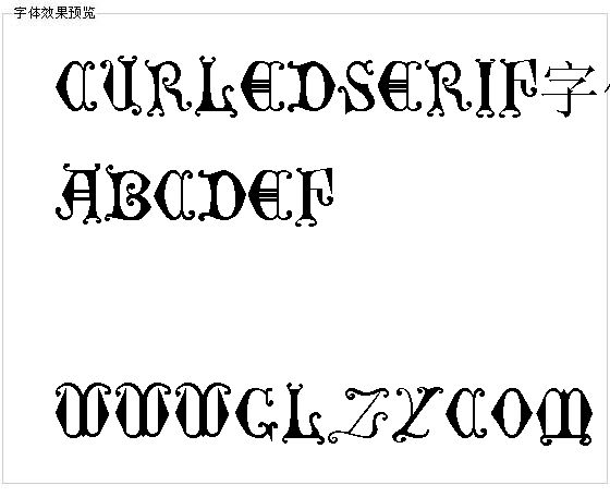 Curledserif字体