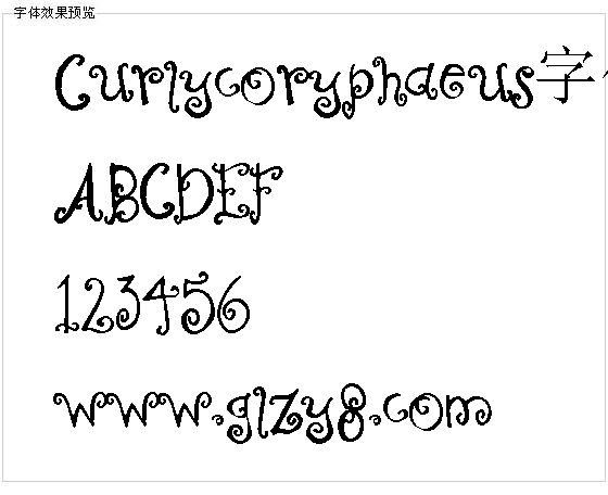 Curlycoryphaeus字体