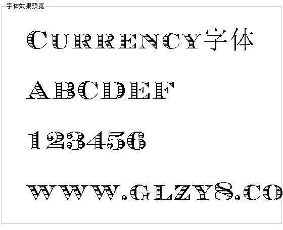 Currency字体