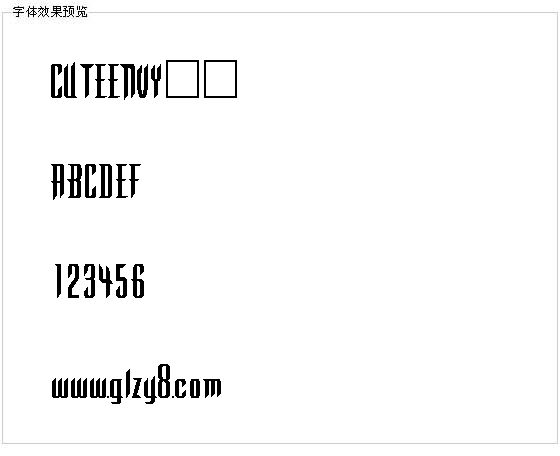 CUTEENVY字体