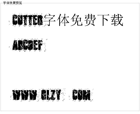 cutter字体免费下载