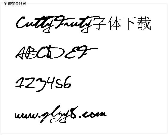 CuttyFruty字体下载