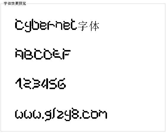 Cybernet字体