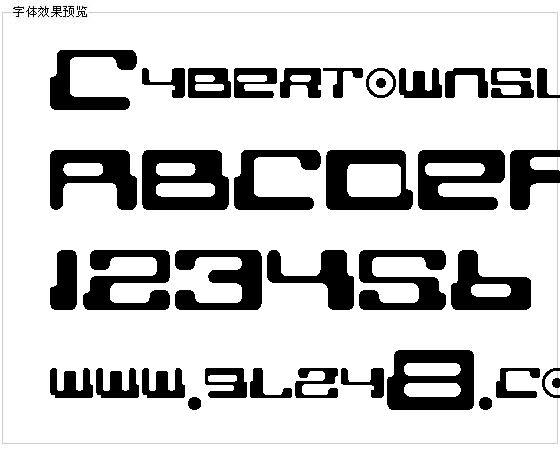 Cybertownsubterran字体