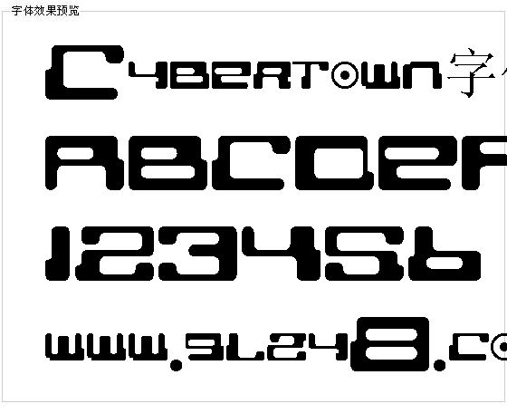 Cybertown字体