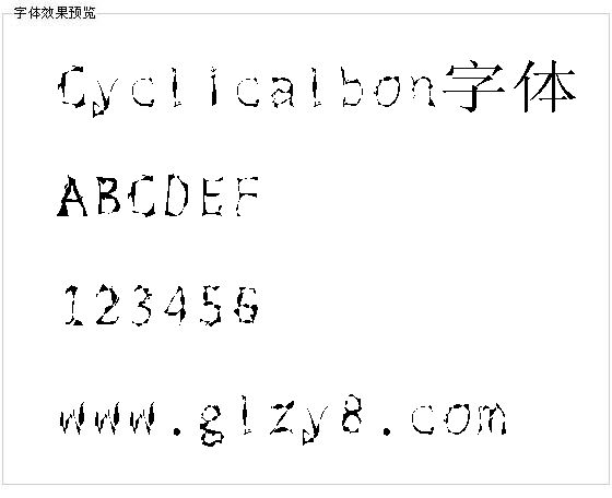 Cyclicalbon字体