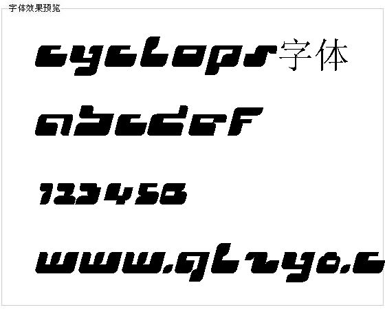 Cyclops字体