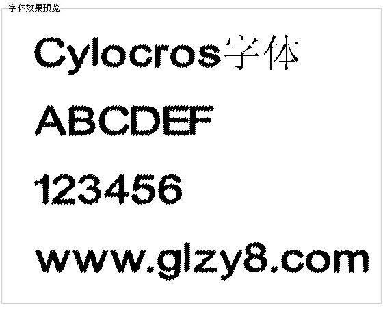 Cylocros字体