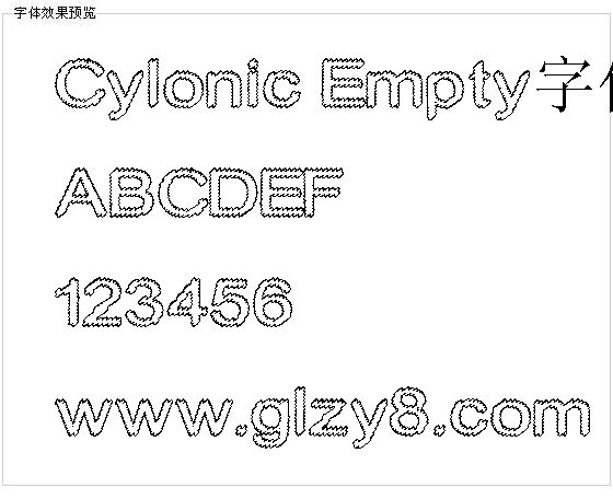 Cylonic Empty字体