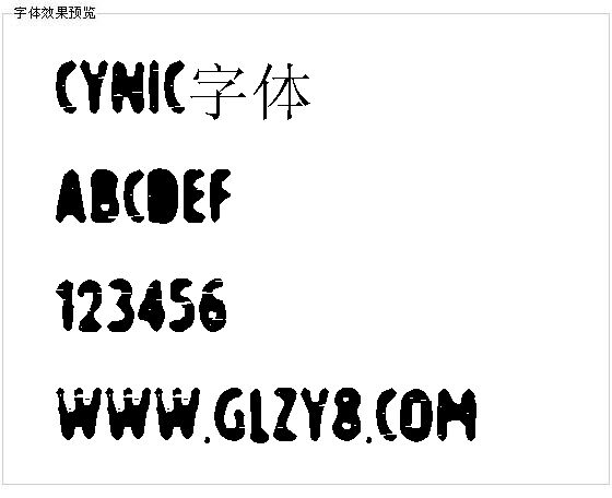 Cynic字体