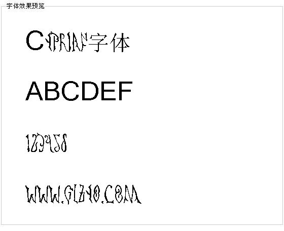Cyprian字体
