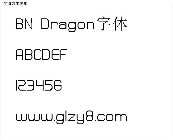 BN Dragon字体