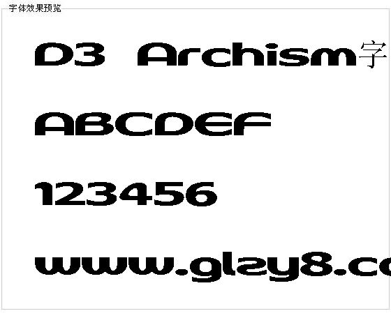 D3 Archism字体