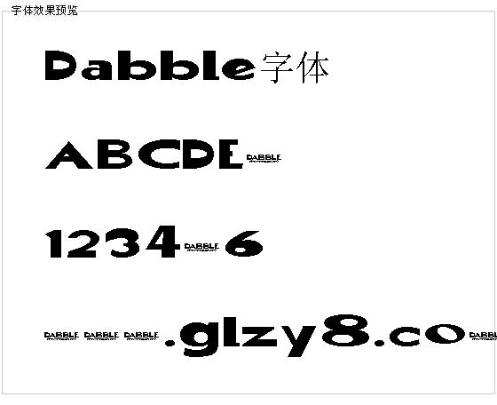 Dabble字体