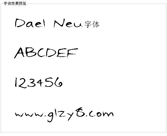 Dael Neu字体