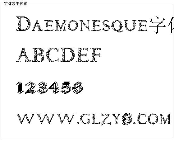 Daemonesque字体