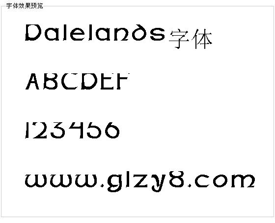 Dalelands字体