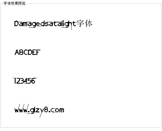 Damagedsatalight字体