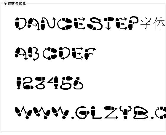 Dancestep字体