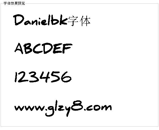 Danielbk字体